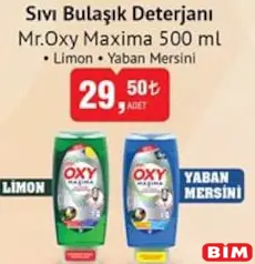 MR. OXY MAXİMA SIVI BULAŞIK DETERJANI 500 ML